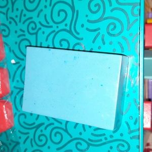 Homemade goat milk peppermint soap